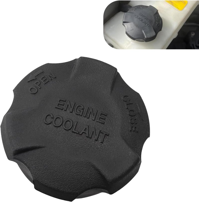 CyperFair Car Radiator Water Tank Cap, Sealed Heat-resistant Engine Coolant Reservoir Cap, Coolant Tank Seal Replacement Part, Compatible with Kia Santa Fe 2544126100 (Black) - Image 1